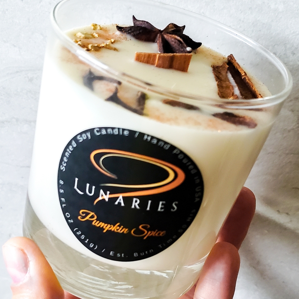Pumpkin Spice Soy Candle w/ Wood Wick - Picture 8 of 16